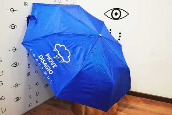ombrello piccolo scatto gorgeous blu elettrico